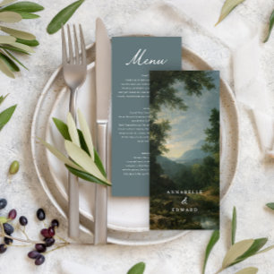 Fijne Kunst Landschap Bruiloft Romantische Natuur Menu