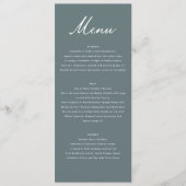 Fijne Kunst Landschap Bruiloft Romantische Natuur Menu (Voorkant)