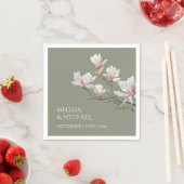 Fijne Kunst Magnolia Bruiloft Servet (Insitu)