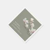 Fijne Kunst Magnolia Bruiloft Servet (Hoek)