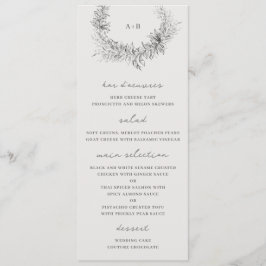 Fijne Kunst Minimalistische Botanische Huwelijk Menu