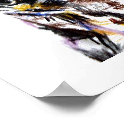 Fijne Kunstafdrukken: Grote afbeelding van een hoo Poster (Hoek)