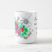  fijne kunstbloemen koffiemok (Center)