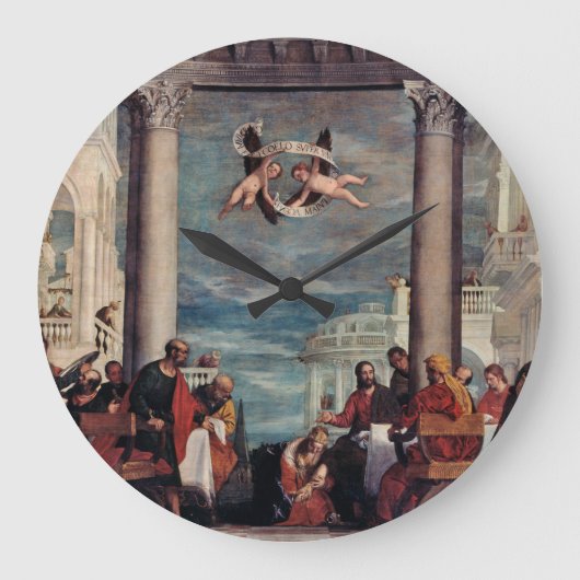 Fijne Kunstmuurklok Grote Klok (Voorkant)