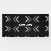 Fijne Kunsttekst Feestdecoratie Pijlen Afbeeldings Spandoek (Horizontaal)