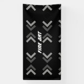 Fijne Kunsttekst Feestdecoratie Pijlen Afbeeldings Spandoek (Verticaal)