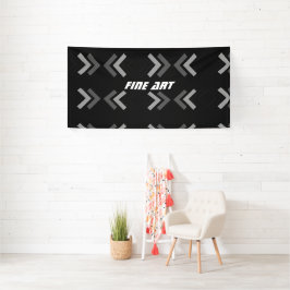 Fijne Kunsttekst Feestdecoratie Pijlen Afbeeldings Spandoek