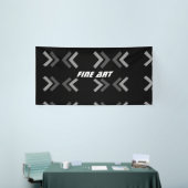 Fijne Kunsttekst Feestdecoratie Pijlen Afbeeldings Spandoek (Beurs)