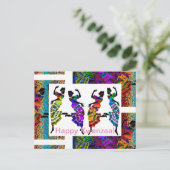 Fijne Kwanzaa! Briefkaart (Staand voorkant)