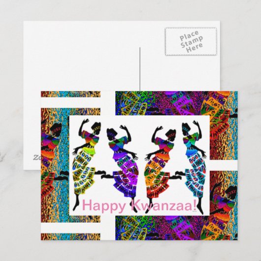 Fijne Kwanzaa! Briefkaart (Voorkant / Achterkant)