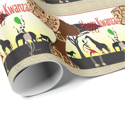 Fijne Kwanzaa! Cadeaupapier (Rol Hoek)