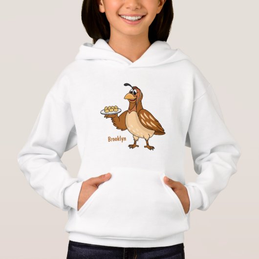 Fijne kwartel met eitjes cartoon (Voorkant)