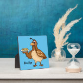 Fijne kwartel met eitjes cartoon fotoplaat (Insitu)