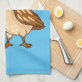 Fijne kwartel met eitjes cartoon theedoek (Quarter Fold)