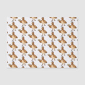 Fijne kwartel met eitjes cartoon tissuepapier (Voorkant)