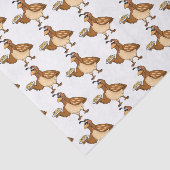 Fijne kwartel met eitjes cartoon tissuepapier (Detail)