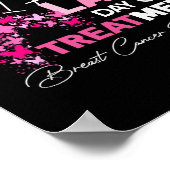 Fijne laatste behandelingsdag Roze borstkanker Awa Poster (Hoek)