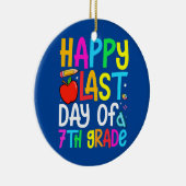 Fijne laatste dag van de 7e graad Afstuderen leraa Keramisch Ornament (Rechts)