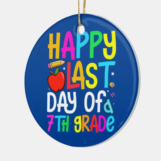 Fijne laatste dag van de 7e graad Afstuderen leraa Keramisch Ornament (Links)