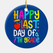 Fijne laatste dag van de 7e graad Afstuderen leraa Keramisch Ornament (Achterkant)