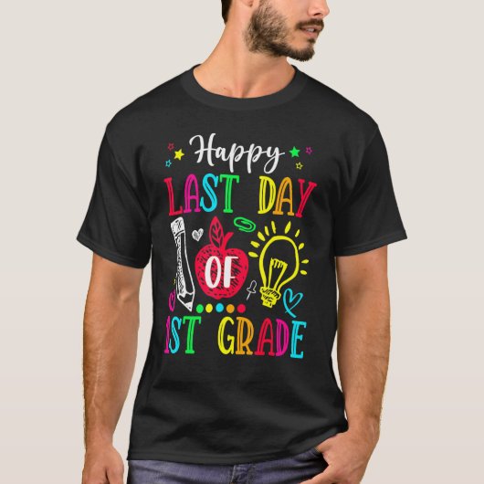 Fijne laatste dag van de eerste graad Afstuderen l T-shirt (Voorkant)