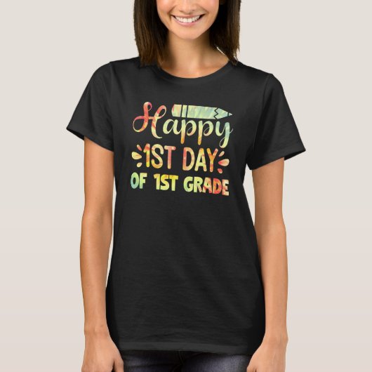 Fijne laatste dag van de eerste graad Afstuderen l T-shirt (Voorkant)