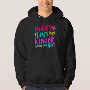 Fijne laatste dag van de leerling-leerling van de hoodie