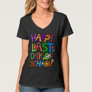 Fijne laatste dag van de school voor leraren Kinde T-shirt