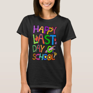 Fijne laatste dag van de school voor leraren Kinde T-shirt