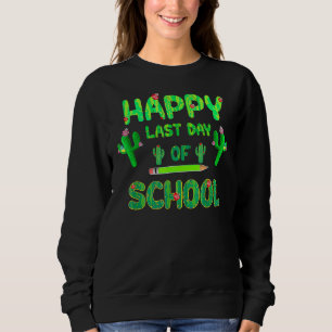 Fijne laatste dag van de schoolCute Cactus-studie Trui