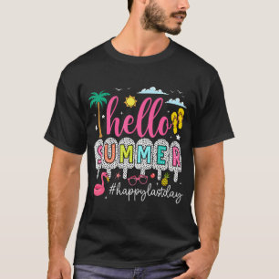 Fijne laatste dag van de schoolleraar Kinder zomer T-shirt