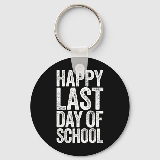 Fijne laatste dag van de schoolleraar sleutelhanger (Voorkant)