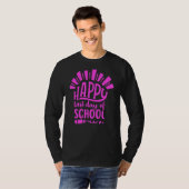Fijne laatste dag van de schoolleraar, student Gra T-shirt (Voorkant volledig)