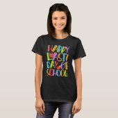 Fijne laatste dag van de schoolleraar-student t-shirt (Voorkant volledig)