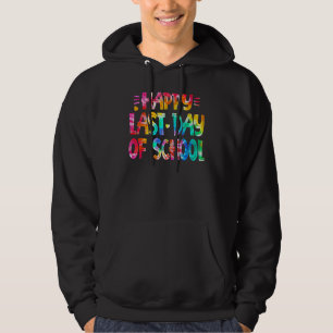 Fijne laatste dag van de schoolleraar student Tie Hoodie