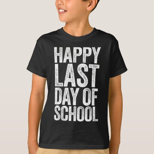 Fijne laatste dag van de schoolleraar t-shirt (Voorkant)