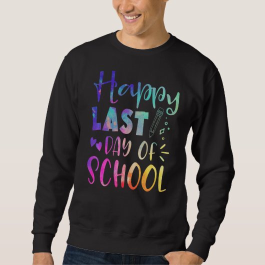 Fijne laatste dag van de schoolleraar trui (Voorkant)