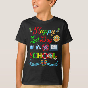 Fijne laatste dag van de schoolleraarsstudent t-shirt