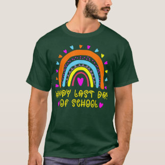 Fijne laatste dag van de schoolregenboogleraar Stu T-shirt