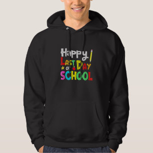 Fijne laatste dag van de schoolstudenten en lerare hoodie