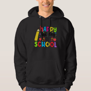 Fijne laatste dag van de schoolstudenten en lerare hoodie