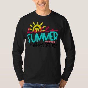 Fijne laatste dag van de schoolstudenten en lerare t-shirt