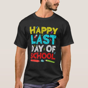 Fijne laatste dag van de schoolstudenten en lerare t-shirt