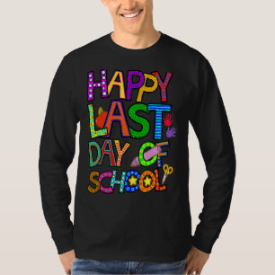 Fijne laatste dag van de schoolstudenten en lerare t-shirt