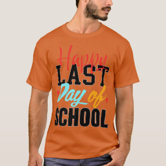 Fijne laatste dag van de schoolstudenten en lerare t-shirt