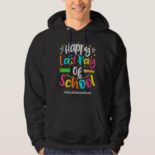 Fijne laatste dag van de schooltijd Tie Dye leraar Hoodie