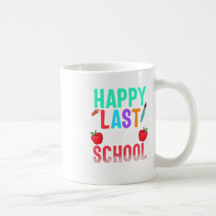 Fijne laatste dag van de studie van schoollerarenw koffiemok