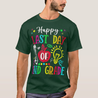 Fijne laatste dag van de tweede klas Afstuderen le T-shirt