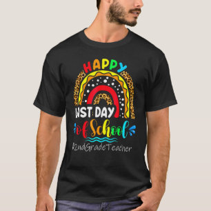 Fijne laatste dag van de tweede klas van de leraar t-shirt