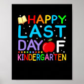 Fijne laatste dag van het Afstuderen Kindergarten Poster (Voorkant)